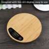 New Bamboo Style LED Electronic Kitchen Scale - Up to 5Kg 2