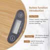 New Bamboo Style LED Electronic Kitchen Scale - Up to 5Kg 6